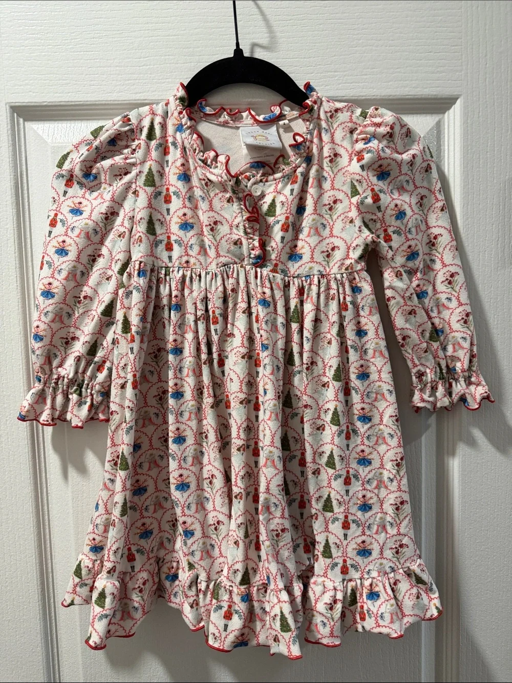 Swoon Baby Floral Button-Front Ruffle Dress Size 4